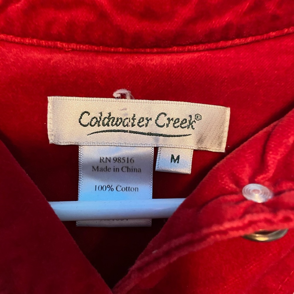 Red Button Up Jacket - Picture 4 of 4